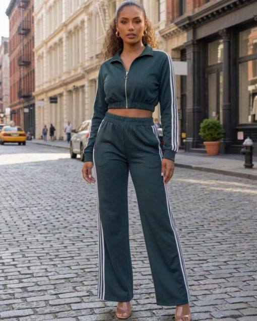 Scuba Stripe Set (Hunter Green)